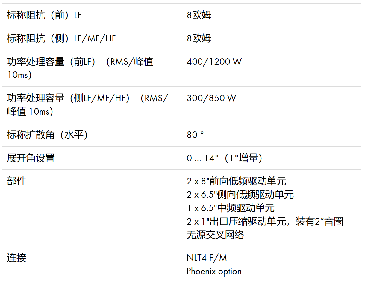 d&b XSLi8 中大型三分频线阵列音箱